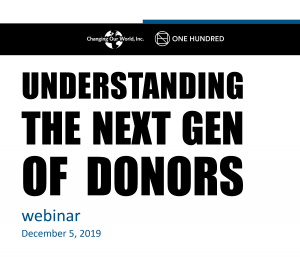 Understanding the next generation of donors.