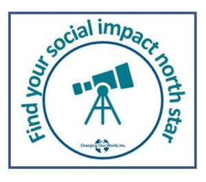 Find your social impact north star logo.